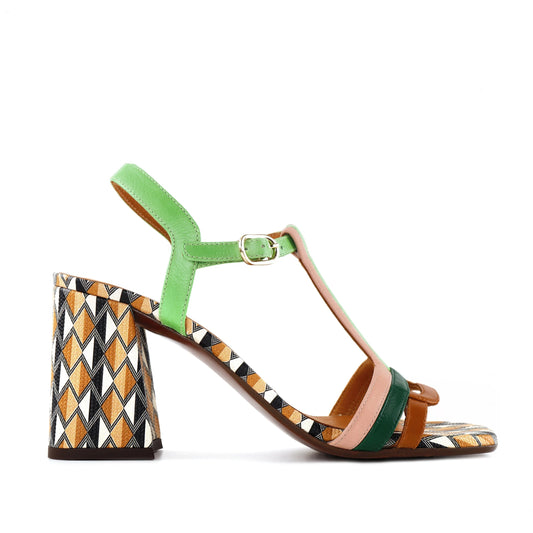 CHIE MIHARA | 女沙龙鞋 | PIYATA MULTICOLOR | 绿色的