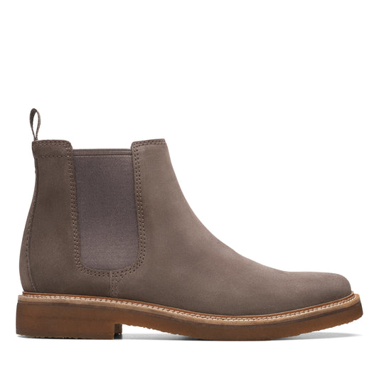 CLARKS | CHELSEA BOOTS FOR MEN | CLARKDALE EASY GRAY SUEDE | GREY