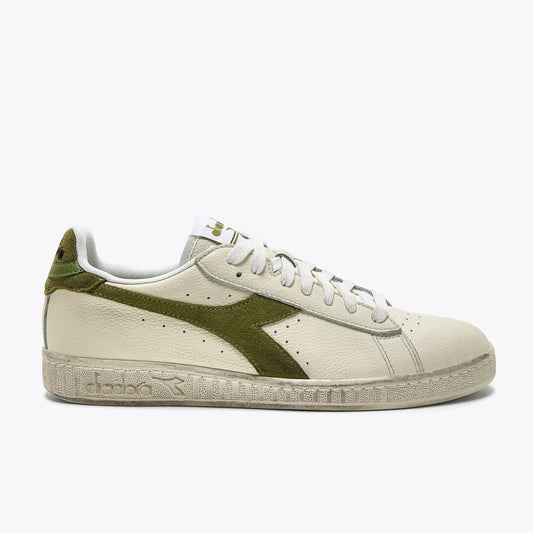 DIADORA | UNISEX SNEAKERS | GAME L LOW WAXED SUEDE POP WHITE/FERN | HVID