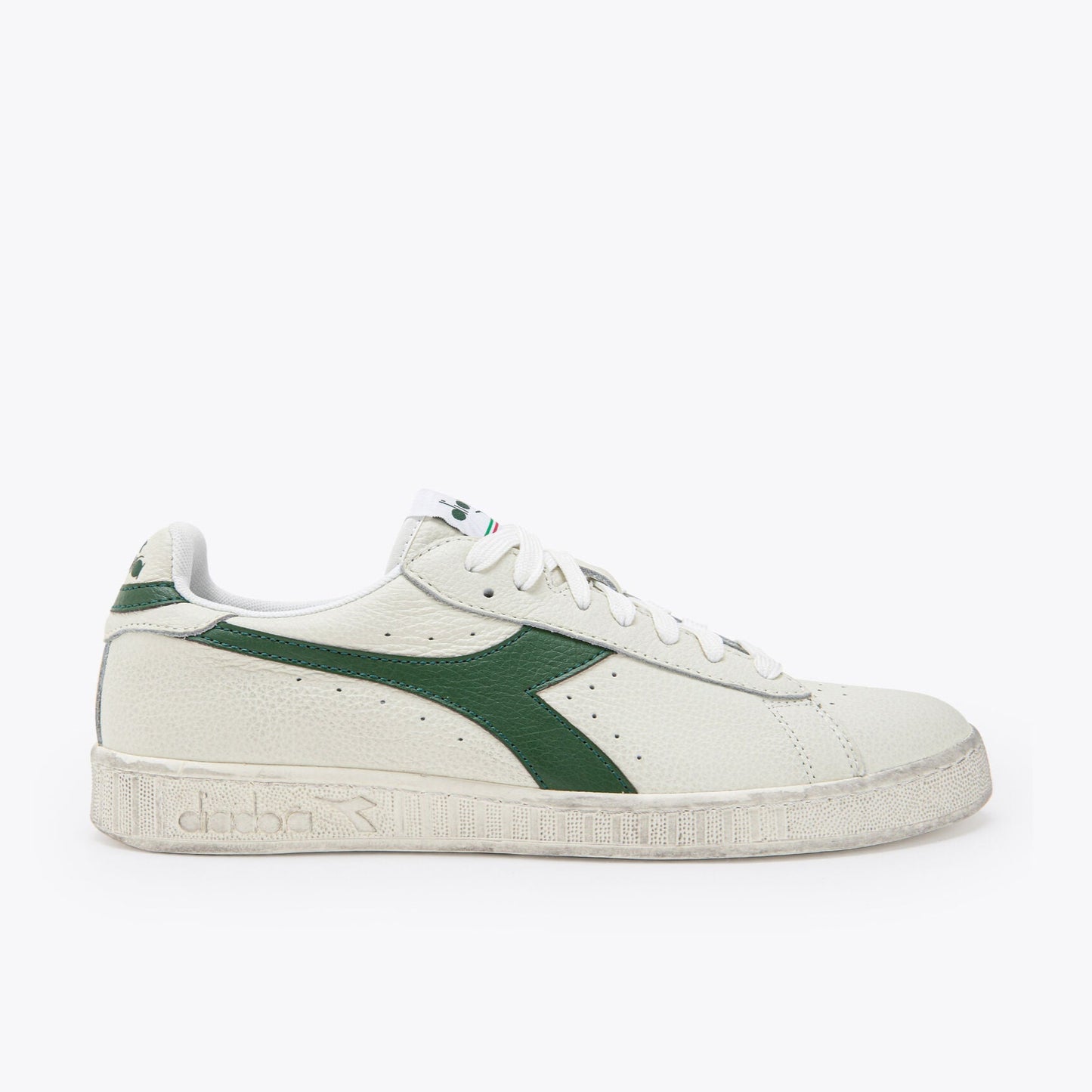 DIADORA | ユニセックススニーカー | GAME L LOW WAXED WHITE/GREEN | 白
