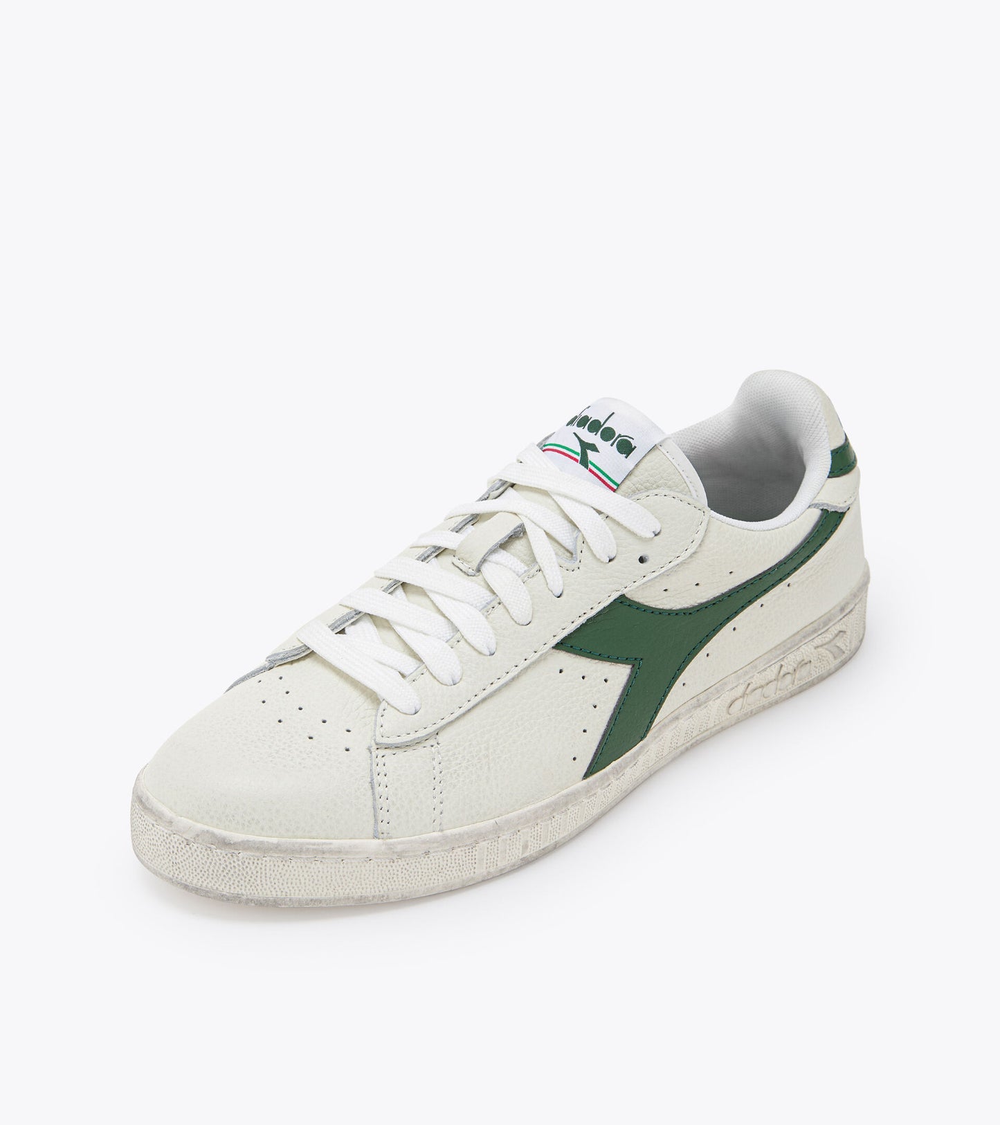DIADORA | ユニセックススニーカー | GAME L LOW WAXED WHITE/GREEN | 白