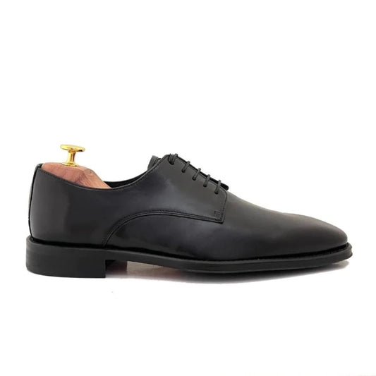 LUIS GONZALO 1966 | MEN'S DERBY SHOES | BUFFERED VEAL | BLACK