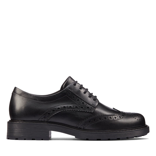CLARKS | أحذية ديربي للنساء | ORINOCO2 LIMIT BLACK LEATHER | أسود