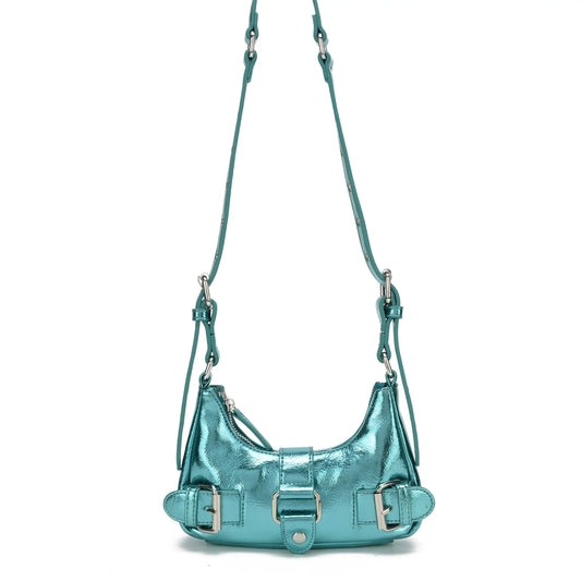 NUNOO | SHOULDER BAGS MUJER | PALMA RECYCLED COOL LIGHT BLUE | AZUL