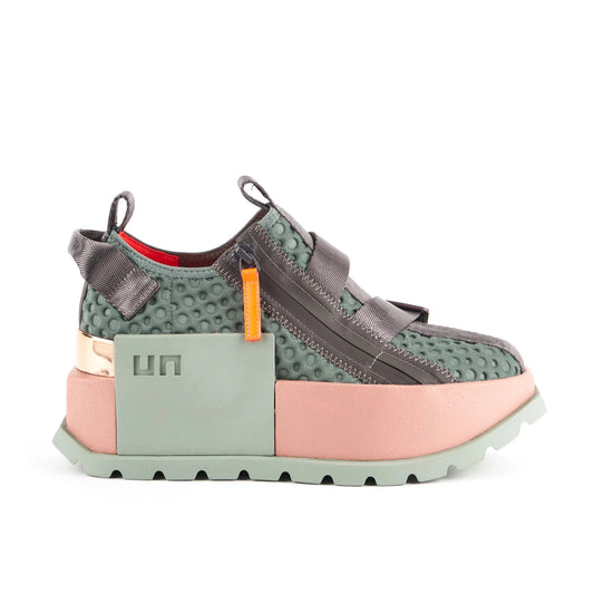 UNITED NUDE | WOMAN SNEAKERS | ROKO AND II SAGE | GREY, GREEN AND PINK