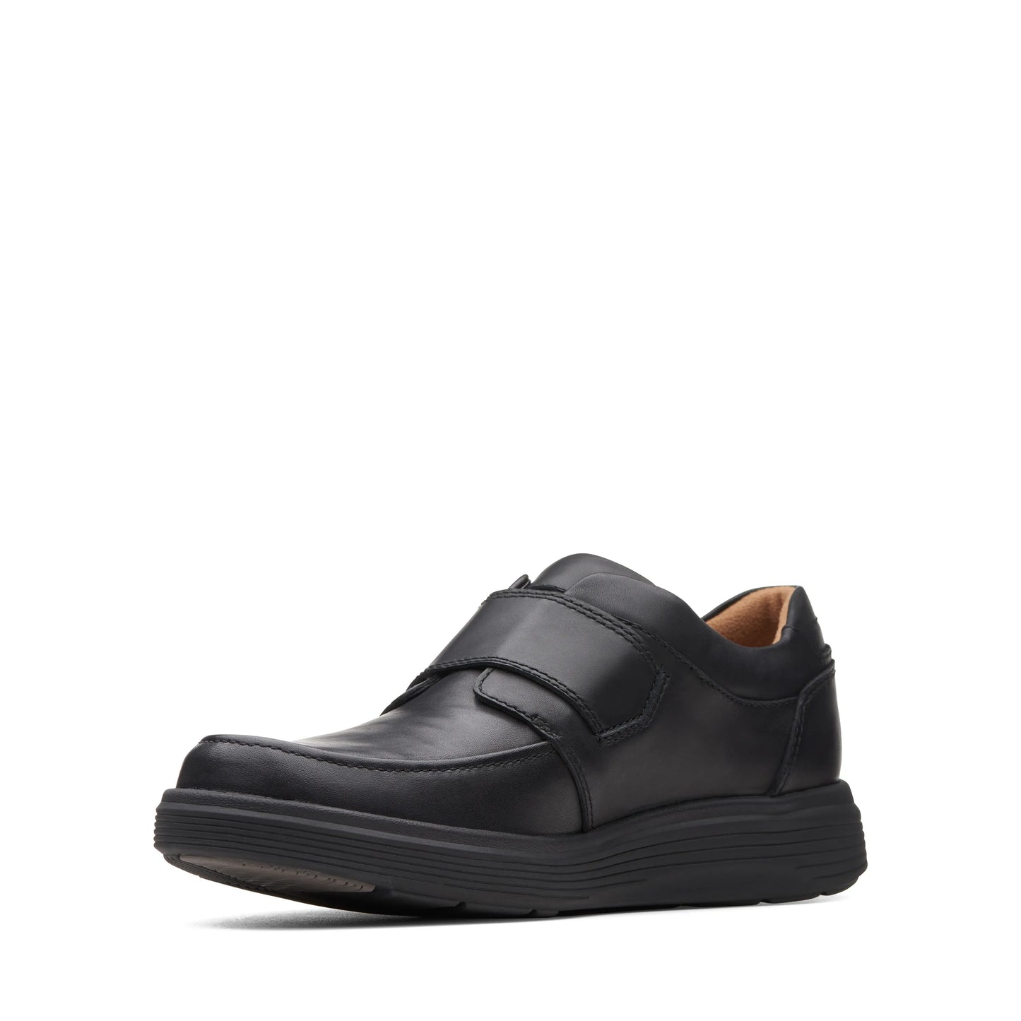 Zapatos Derby De La Marca Clarks Para Hombre Modelo Un Abode Strap Black Leather En Color Negro
