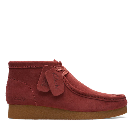 CLARKS | 女性のためのワラビー | WALLABEE EVO BOOT CHESTNUT SUEDE | 茶色