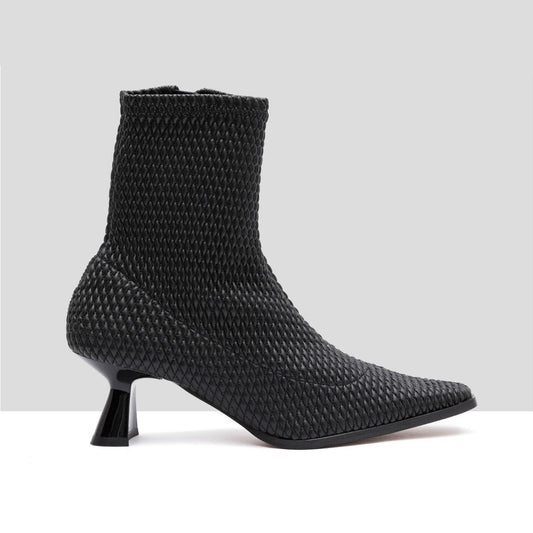 AUDLEY | 女性の足首ブーツ | MIMI RICE NAPPA ARROZ STRECHT BLACK | 黒