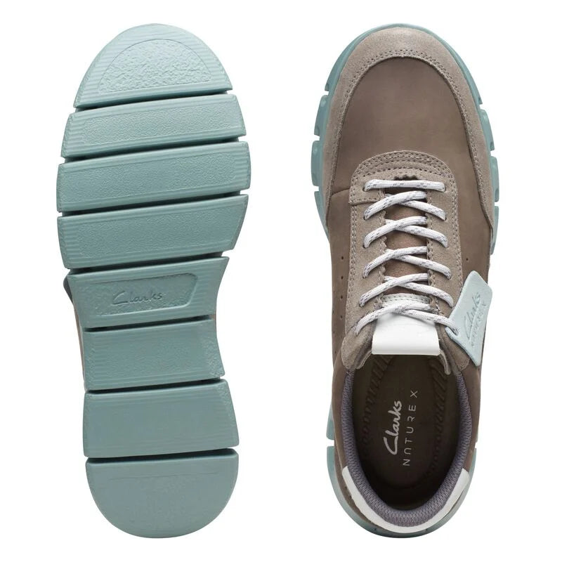 Sneakers De La Marca Clarks Para Hombre Modelo Nature X One Grey CombiEn Color Gris