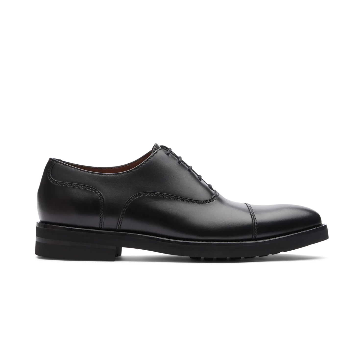 Zapatos Oxford De La Marca Lottusse Para Hombre Modelo Holborn Oxfords De Vacuno Cepillado En Color Negro